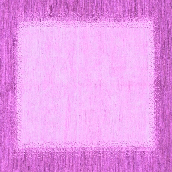 Ahgly Company Indoor Square Solid Purple Modern Area Rugs, 5' Square