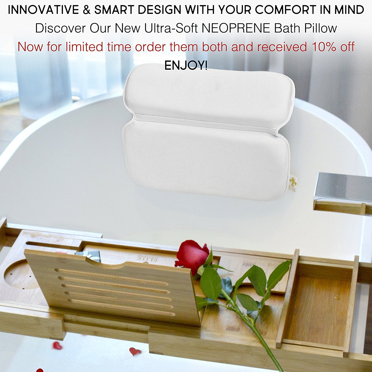Bathtub Caddy Laptop Bed Desk â Patent Pending 2 In 1 Innovative Design Transforms Our 100 Extra Large Bamboo Tray To 10 Wide