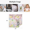 thumbnail image 5 of Easter Bunny Cloth Napkins, Spring Colorful Eggs Flower Branch Plaid Washable and Reusable Dinner Napkins Set of 4, Table Napkin for Kitchen Party Birthday Wedding Hotel Housewarming 20"x20", 5 of 9