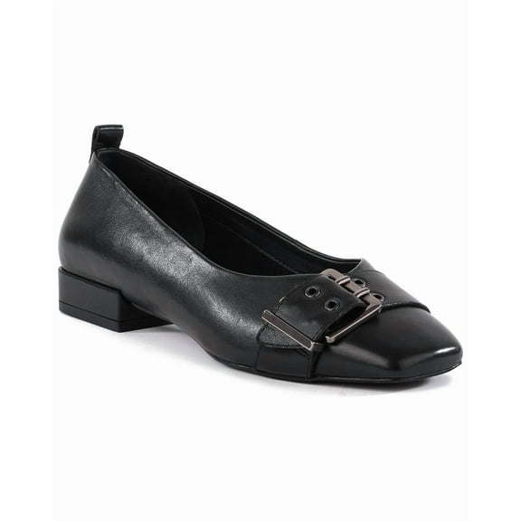 Seychelles Cambridge Leather Flat, 6, Black