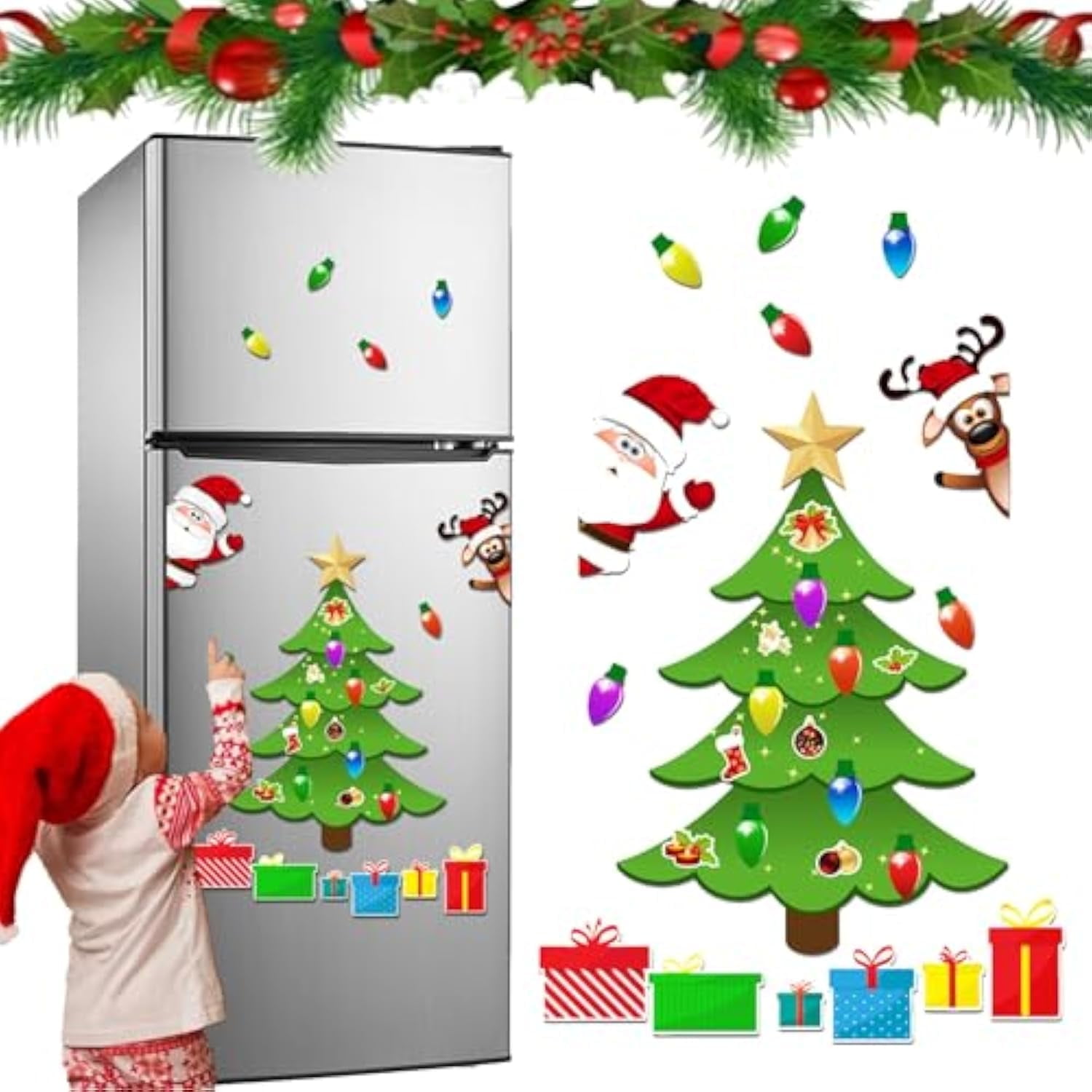 Stickers Autocollant Sur Le Thème De L'Avent Et De La Crèche