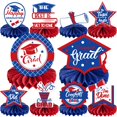 thumbnail image 1 of Decoraciones para fiestas de graduación 2025, centros de mesa en forma de panal, 1 of 5