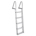 thumbnail image 1 of Heavy Duty 5-Step Removable Aluminum Dock Ladder – 350 lbs Capacity, Non-Slip Wide Steps, Saltwater-Resistant, Adjustable Design – Surface Spray Anti-Corrosion Powder, Detachable, Italic Storage, 1 of 8
