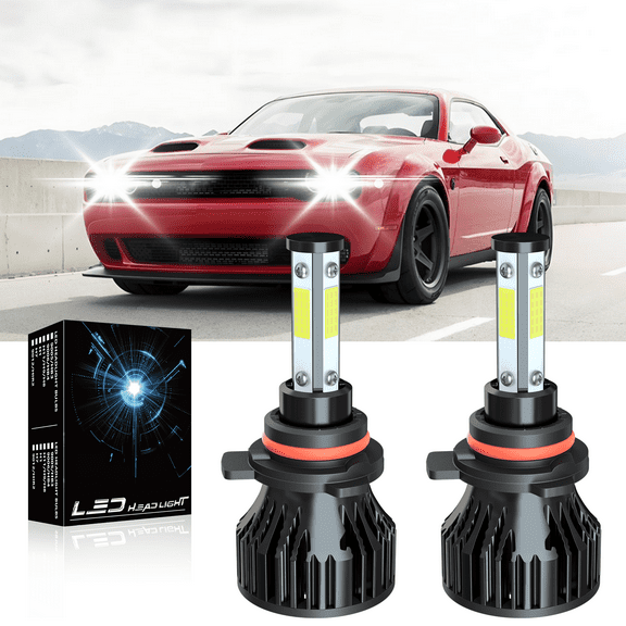 NSDXCT for Dodge Challenger  2015-2020  LED Headlight Bulbs 9012 High&Low Beam 2pcs