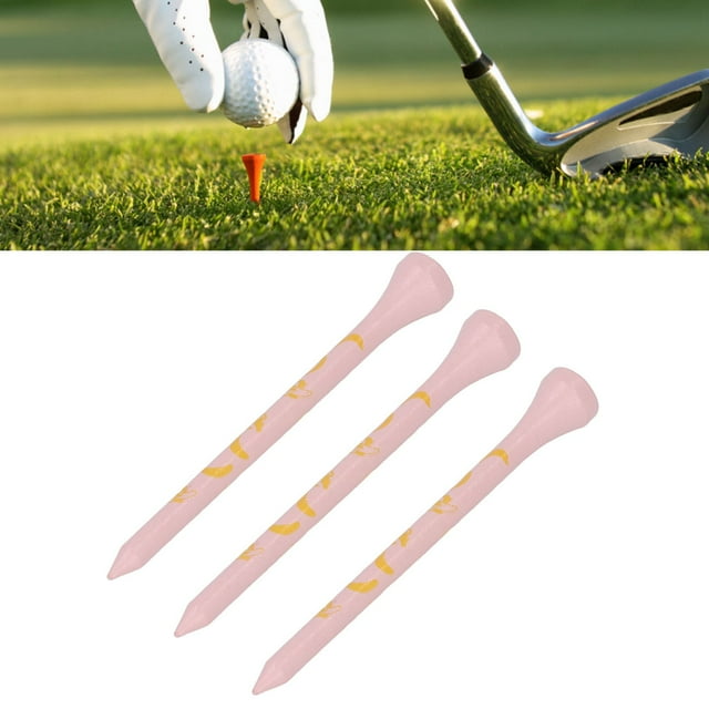 30Pcs Skull Printed Bamboo Tees, 30Pcs Golfing Accessories For Smoother Ball Impact