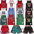 thumbnail image 1 of RetroNBABasketball Uniforme d'Été Brodé Maillot Hommes et Femmes Sebneei, 1 of 4