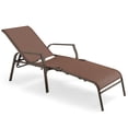 thumbnail image 2 of Costway 2PCS Patio Folding Chaise Lounge Chair Recliner Back Adjustable Stack, 2 of 9