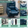 thumbnail image 3 of Elderly Living Room Lounge Electric Power Lift and Lay Flat Recline Recliners, 3 of 9