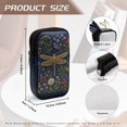 thumbnail image 6 of SEANATIVE Double Eyeglass Case with 2 Compartment Glasses Case Zipper Eyewear Pouch Lightweight Soft Neoprene Sunglasses Pouch Travel Glasses Storage Pouch Bag, Dragonfly Daisy Flower Print, 6 of 7