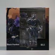 Figurecomplex Amazing Yamaguchi Black Panther, Approx. 6.7 inches (170 mm), ABS & PVC Painted Action Figure, Revoltech