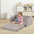 thumbnail image 5 of Honeyjoy 2-in-1 Toddler Fold out Couch Children’s Convertible Sofa to Lounger, 5 of 11