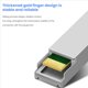 thumbnail image 3 of 3X Transceptor Compatible con SFP-10G-, 10G SFP+ RJ-45 1.25/2.5/5/10G-T CAT.6A Transceptor de Cobre, 3 of 5