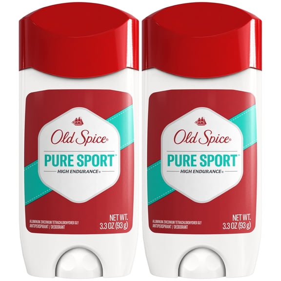 Old Spice Antiperspirant Deodorant for Men, High Endurance Stick, Pure Sport, 3.3 oz, 2 Pack