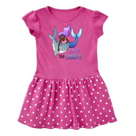 

Inktastic Save the Sharks- Mermaid Gift Toddler Girl Dress