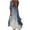 Blue, variant on Fesfesfes Women's Spring 3/4 Sleeve Smock + Dress Two Piece Set Long Dress Beach Maxi Dress Women Dress