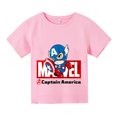 thumbnail image 5 of Camiseta de dibujos animados de Capitán América de Marvel para niños y niñas, camiseta informal de cuello redondo y manga corta para niños, ropa de calle, camiseta de verano, 5 of 5