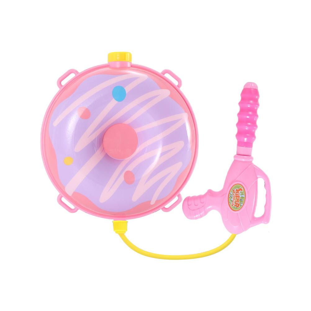 DESTYER Portable Donuts Water Gun Backpack for Kids Water Shooter