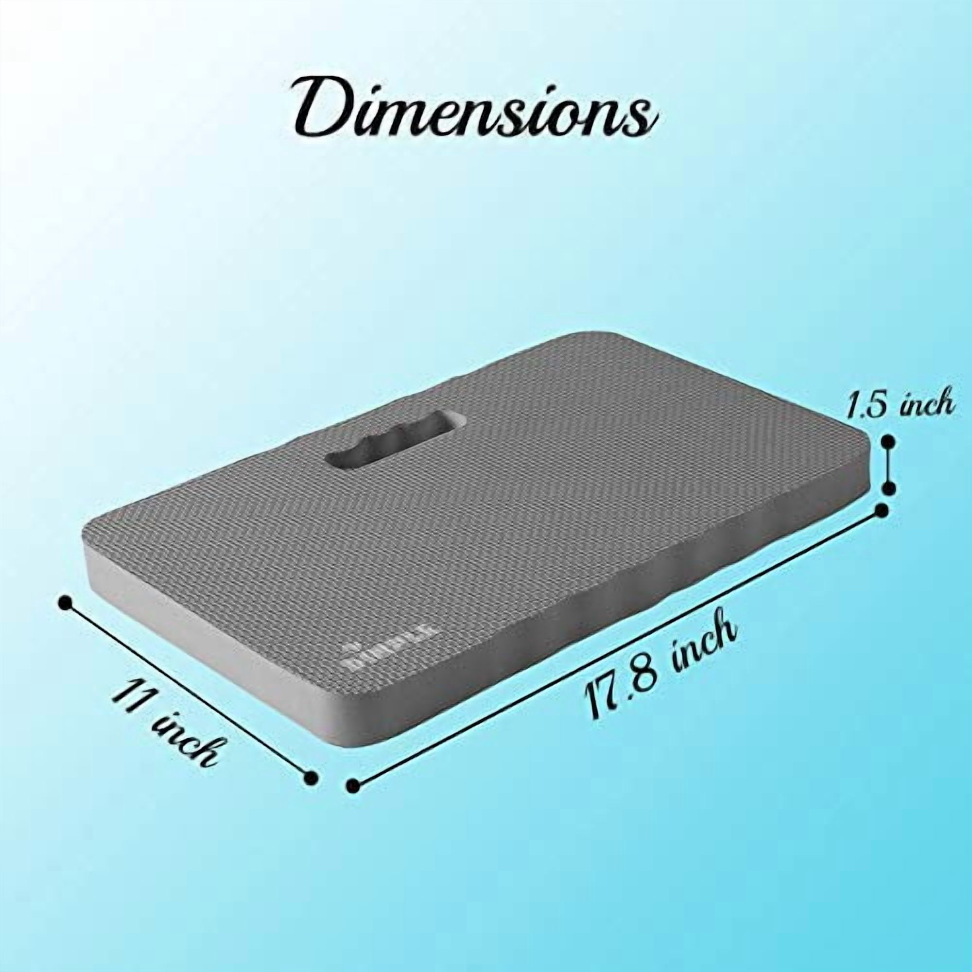Dimple Kneeling Pad, High Density Thick Foam Comfort Kneeling Pad Mats for Gardening, Yoga Exercise, Garden Cushions, Knee Pads (Grey) (Pack of 2)