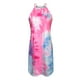 thumbnail image 5 of Vestido de tirantes sin mangas con estampado de cuello redondo a la moda de verano para mujer Pompotops ghjkhdj4887, 5 of 6