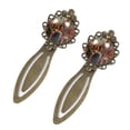 thumbnail image 2 of Labor Vintage Copper-Colored Lace Bookmarks Set of 2 - Stainless Steel Book Markers for Reading Accessories and Book Lovers, 2 of 5