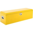 thumbnail image 1 of 48inx15inx15in Steel Truck Bed Tool Box with Diamond Plate Side Handle and Lock Keys Portable Storage Organizer for Pickup RV Trailer Yellow, 1 of 9