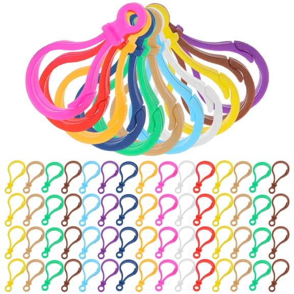 100 Pcs Light Bulb Buckle Clasp Clips Lobster Clasp Lobster Snap Clips Lanyard Lobster Hook Necklace Claw Clasp