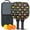 Pioneer Flower Floral, variant on Pickleball Paddles Set,Pioneer Flower Floral Print Pattern Fiberglass Surface Pickleball Racket Set with 2 Indoor Outdoor Pickleball Balls and Pickleball Bag,Pickle-ball Equipment