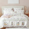 thumbnail image 5 of JOLUSERE Fluffy Flannel Duvet Cover Queen Set, 3-Piece Faux Rabbit Fur Luxury Cozy Warm Winter Bedding Set,Purple Heart White, 5 of 9