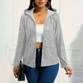 thumbnail image 4 of OGLCCG Women's Long Sleeve Sequin Jackets Open Front Sequin Cardigan with Hood Trendy Sparkle Shiny Glitter Party Outwear,M,Silver, 4 of 7