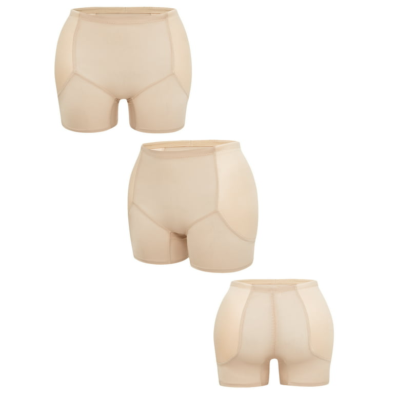Youloveit Women's Belly Control Panties Fake Buttocks Filled Butt Lifter Panties  Butt Underwear Body Shaping Buttocks Reinforced Panties 