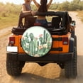 thumbnail image 3 of KAKALAD Cactus Floral Succulent Plants Nature 02 Spare Tire Cover Universal Vehicle Accessories Buckle Car Tools 16”in, 3 of 6