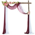 thumbnail image 5 of Wedding Arch Draping Party Backdrop Curtain Panels 6 Yard 70x550cm for Decor 1x Red, 5 of 6