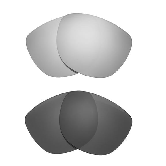 Walleva Polarized Titanium   Black Replacement Lenses For Oakley Trillbe X Sunglasses