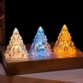 thumbnail image 1 of Night Light Exquisite Shape Non-Glaring Plastic Desktop LED Night Lamp Luminous Christmas Tree Party Favor, 1 of 3