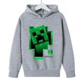 thumbnail image 1 of Sudadera con capucha de Minecraft para niños, jersey de invierno con forro polar para niños y niñas, suéter con gráficos de juegos de anime, 1 of 5
