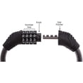 thumbnail image 4 of Cerradura para frigorífico y congelador, 10000 combinaciones, correa segura, puertas de baño, cerradura para frigorífico sin tornillos para caravana (negro), 3 piezas, 4 of 5