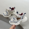 thumbnail image 4 of WNVMWI Toddler Girls Mesh Running Shoes Childrens Platform Sneakers with Hook And Loop Kids Non Slip Shoe Khaki Sizs 5.5, 4 of 6