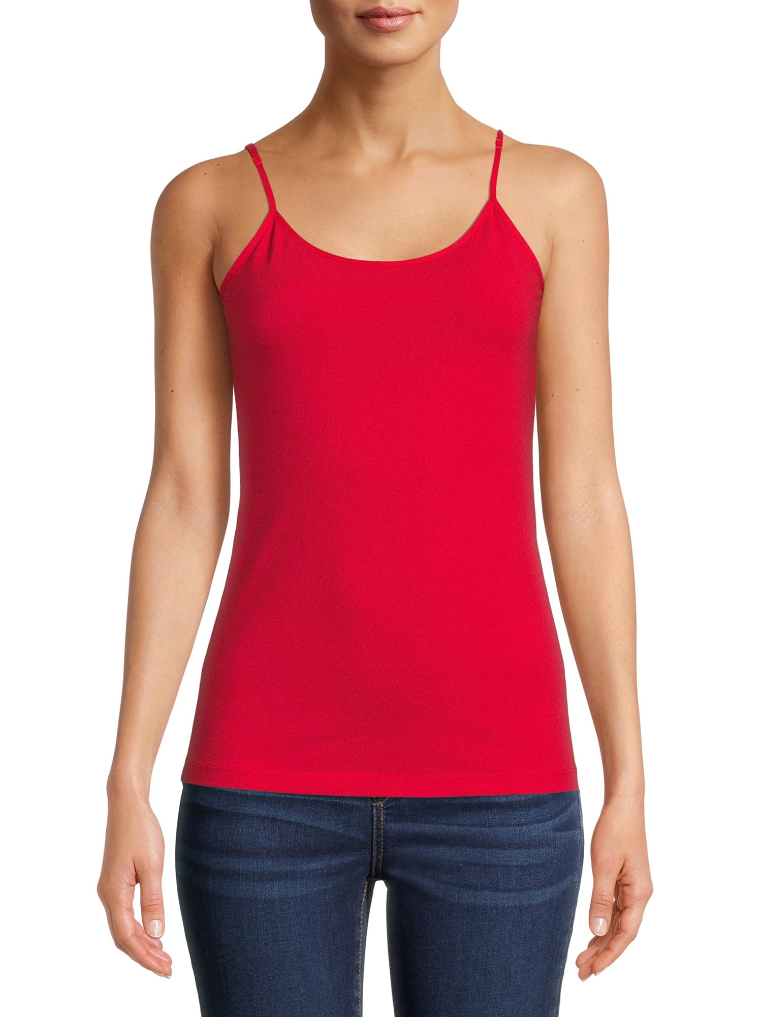 Time and Tru Women's Cami Tank Top, 3-Pack