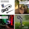 thumbnail image 4 of Efavormart 6W Multi-Color RGB LED Backdrop Uplight, Outdoor Waterproof Landscape Spotlight With Remote Control, 4 of 11