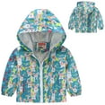 thumbnail image 2 of TAIAOJING Baby Girls Jacket Toddler Boys Casual Printing Cartoon Hooded Outerwear Zipper Coats Long Sleeve Windproof Coats Outwear Clothes 2-3 Years, 2 of 4