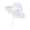 White, variant on Baby Sun Hat Toddler Girl Beach Hat Sun Protection Adjustable Outdoor Summer Wide Brim Bucket Hat for Infant Kids (White, 0-12 Months)