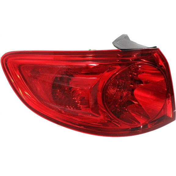 Tail Light Compatible With 2007-2009 Hyundai Santa Fe Left Driver Side, Outer With bulb(s)