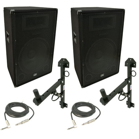 Harmony Audio HA-V15P Pro DJ 15" Passive 900W PA Speaker 1/4" Cable & Wall Mount