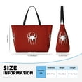 thumbnail image 4 of PAYOHTO Red Spider Skin Pattern Superhero Large Beach Tote Bags for Womens Mens Sandproof Swim Pool Bag with Zipper for Travel Vacation, 4 of 7
