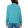 thumbnail image 3 of Women's Cropped Bomber Jacket Lightweight Casual Zip up Outerwear Long Sleeve Windbreaker with Pockets, 3 of 5