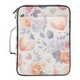 thumbnail image 2 of Haosy Accordion File Organizer Zipper Binder 500 Sheet 6-Tab Expanding File Folder Multi-Pocket 1.2 Inch 3 Ring Hearts and Roses, 2 of 7