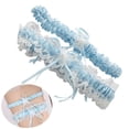 thumbnail image 3 of Bridal Wedding Lace Ribbon Flower Garters Decorations for Bride and Bridesmaid, 3 of 5