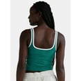 thumbnail image 3 of Athletic Works Women's and Women's Plus ButterCore Tipped Tank Bra, Sizes XS-4X, 3 of 5