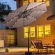 thumbnail image 1 of Sombrilla Solar Costway para Patio de 254 cm con Luz LED bronceado, 1 of 8