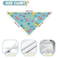 thumbnail image 6 of Dog Bandana 2 Pack,Light Blue Dinosaurs Text Pattern Bandanas for Dogs,Cat Bandana,Small/ Large Dog Bandana 2 Size,Dog Bandanas, 6 of 6
